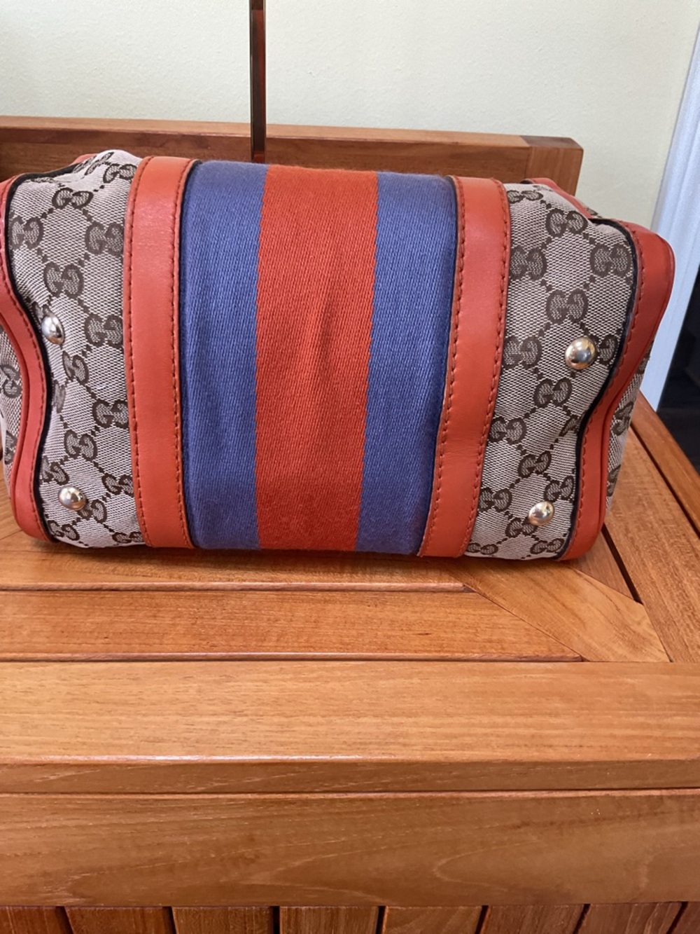 Gucci Vintage Boston Canvas Bag - Picture 6 of 11
